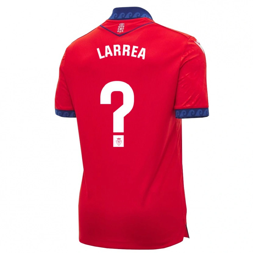 Danxen Barn Unai Larrea #0 Röd Marinblå Vit Hemmatröja Matchtröjor 2026/27 Tröjor T-Tröja
