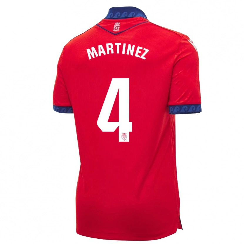 Danxen Barn Vera Martínez Viota #4 Röd Marinblå Vit Hemmatröja Matchtröjor 2026/27 Tröjor T-Tröja