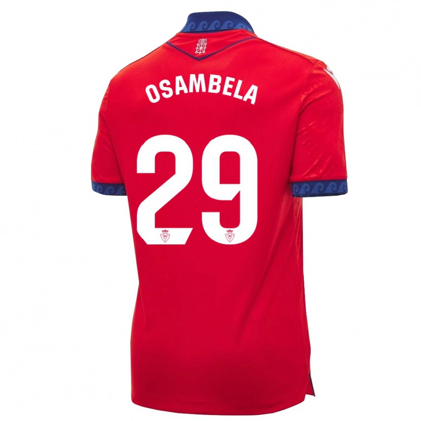 Danxen Barn Asier Osambela #29 Röd Marinblå Vit Hemmatröja Matchtröjor 2026/27 Tröjor T-Tröja