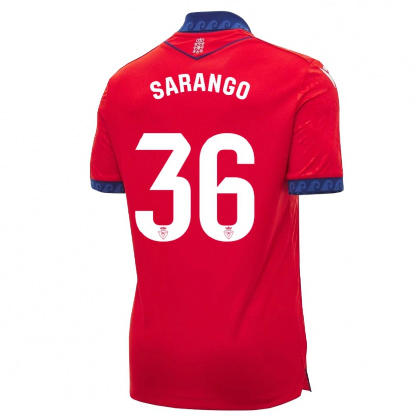 Danxen Barn Kepa Sarango #36 Röd Marinblå Vit Hemmatröja Matchtröjor 2026/27 Tröjor T-Tröja
