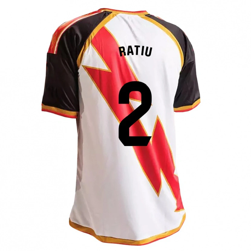 Danxen Barn Andrei Rațiu #2 Svart Röd Vit Guld Hemmatröja Matchtröjor 2026/27 Tröjor T-Tröja