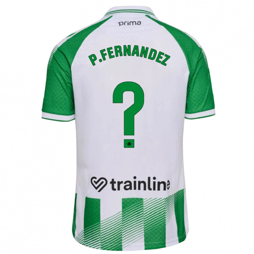 Danxen Barn Paulo Fernández #0 Ljusgrön Svart Vit Hemmatröja Matchtröjor 2026/27 Tröjor T-Tröja