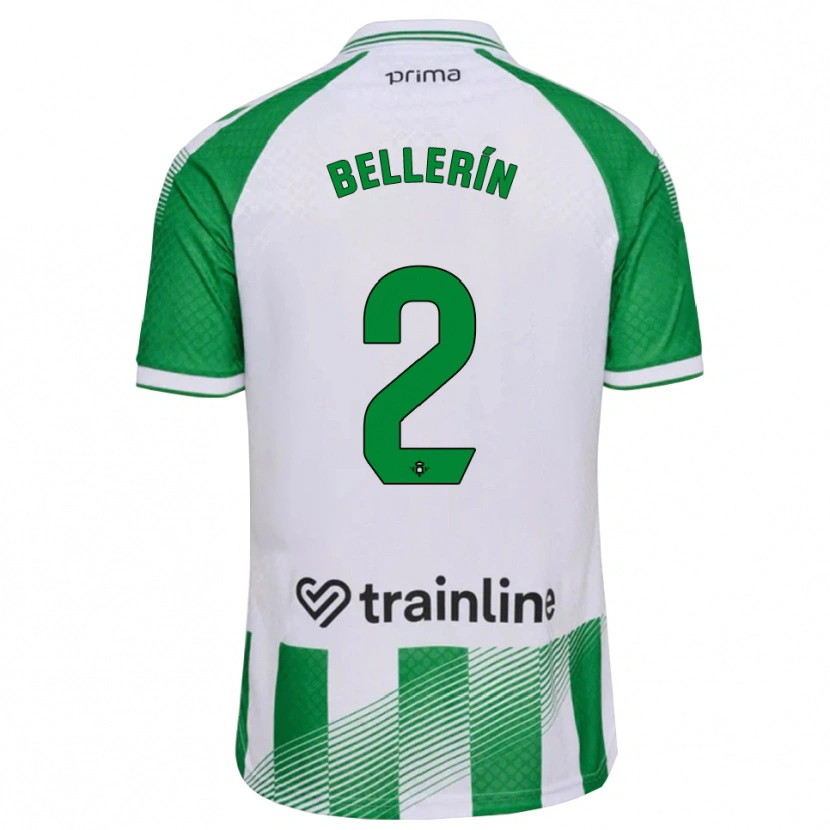 Danxen Barn Héctor Bellerín #2 Ljusgrön Svart Vit Hemmatröja Matchtröjor 2026/27 Tröjor T-Tröja