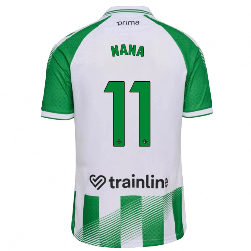 Danxen Barn Nuria Ligero Fernández #11 Ljusgrön Svart Vit Hemmatröja Matchtröjor 2026/27 Tröjor T-Tröja