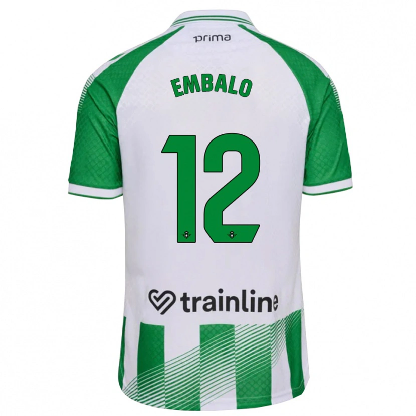 Danxen Barn Fabián Embalo #12 Ljusgrön Svart Vit Hemmatröja Matchtröjor 2026/27 Tröjor T-Tröja