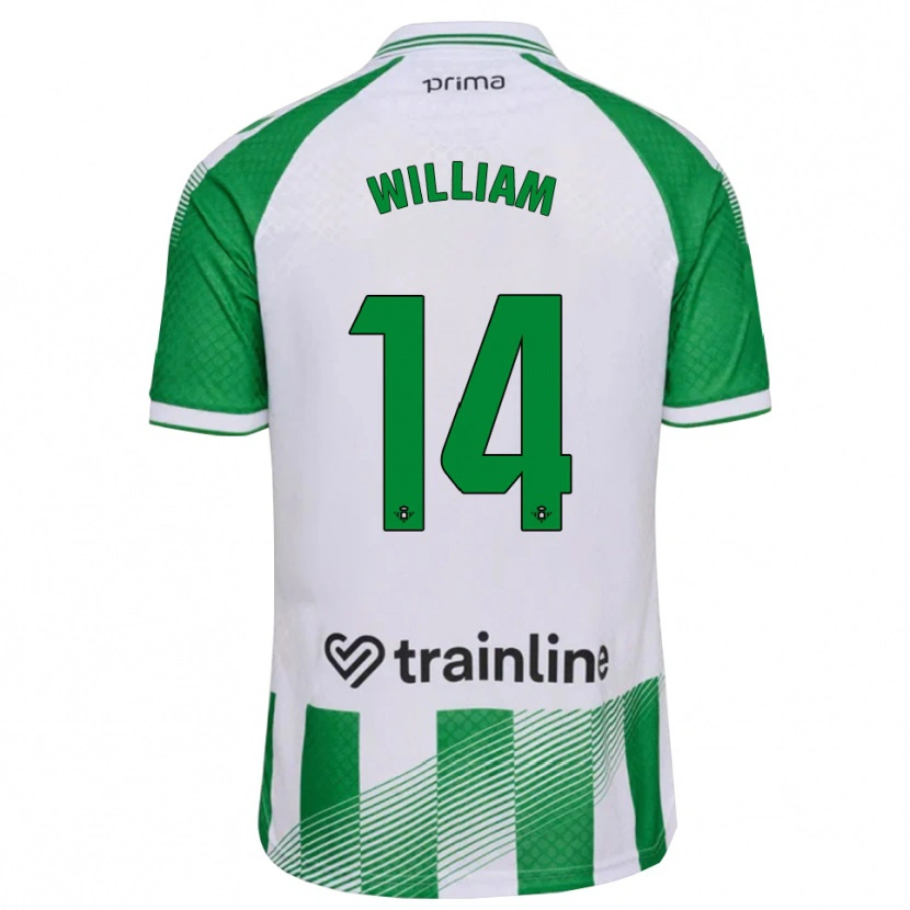 Danxen Barn William Carvalho #14 Ljusgrön Svart Vit Hemmatröja Matchtröjor 2026/27 Tröjor T-Tröja