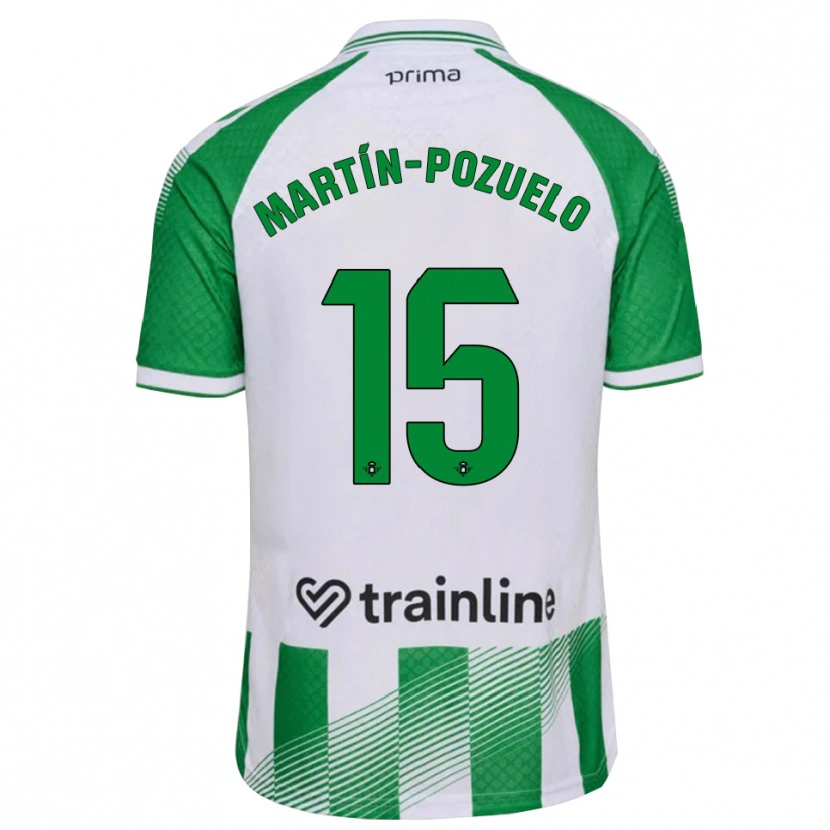 Danxen Barn Esther Martín-Pozuelo #15 Ljusgrön Svart Vit Hemmatröja Matchtröjor 2026/27 Tröjor T-Tröja
