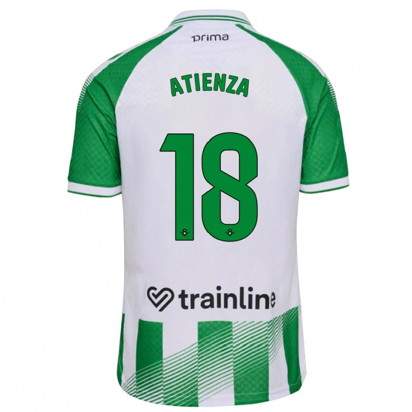 Danxen Barn Diego Atienza #18 Ljusgrön Svart Vit Hemmatröja Matchtröjor 2026/27 Tröjor T-Tröja