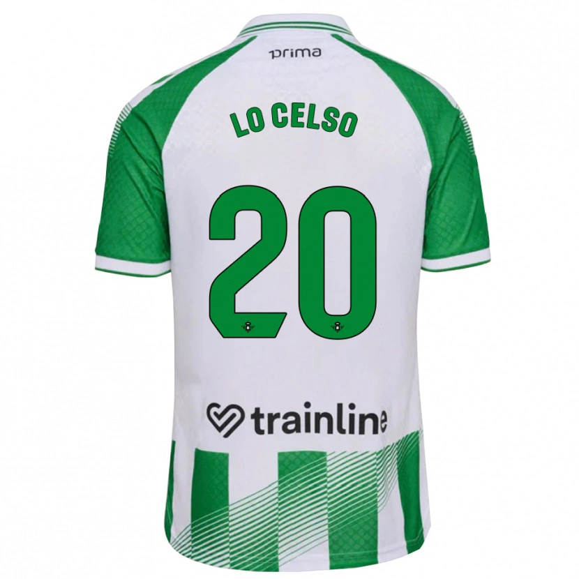 Danxen Barn Giovani Lo Celso #20 Ljusgrön Svart Vit Hemmatröja Matchtröjor 2026/27 Tröjor T-Tröja