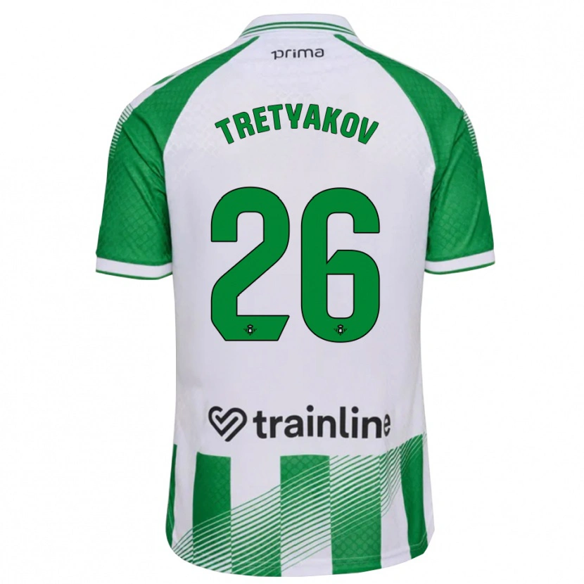 Danxen Barn Ivan Tretyakov #26 Ljusgrön Svart Vit Hemmatröja Matchtröjor 2026/27 Tröjor T-Tröja