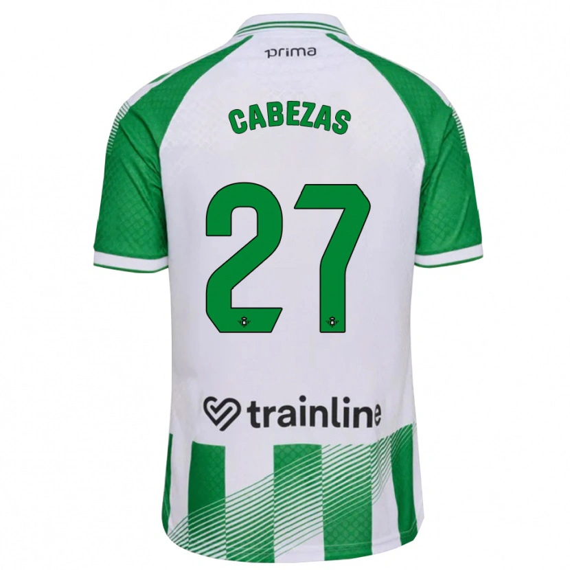 Danxen Barn Ángela Cabezas #27 Ljusgrön Svart Vit Hemmatröja Matchtröjor 2026/27 Tröjor T-Tröja