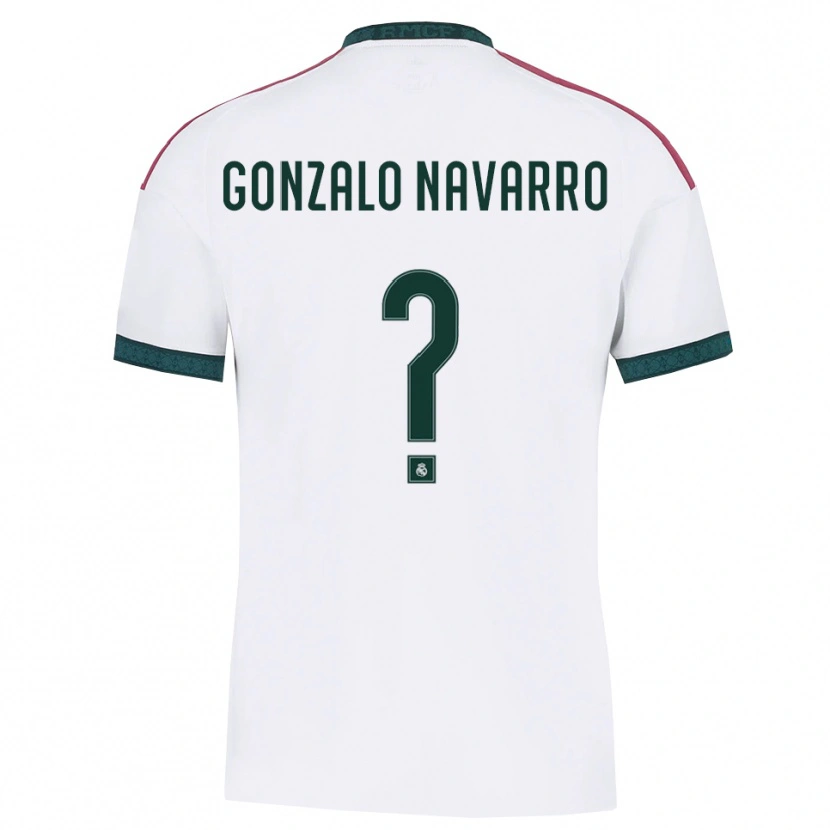 Danxen Barn Gonzalo Navarro #0 Mörkgrön Vit Röd Hemmatröja Matchtröjor 2026/27 Tröjor T-Tröja