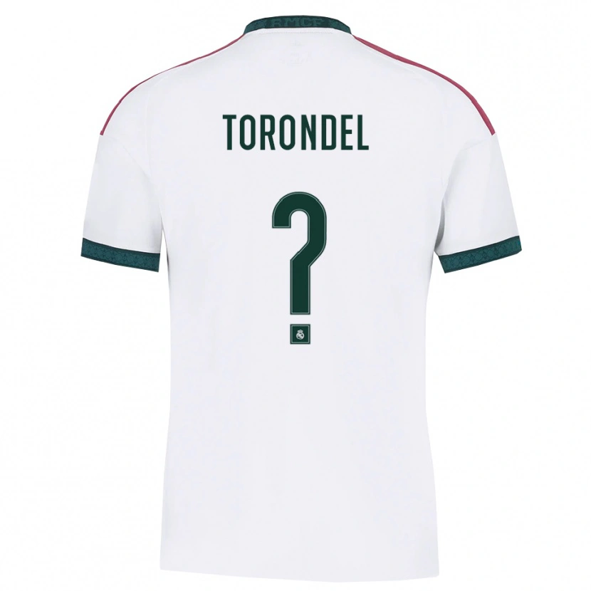 Danxen Barn Aitor Torondel #0 Mörkgrön Vit Röd Hemmatröja Matchtröjor 2026/27 Tröjor T-Tröja
