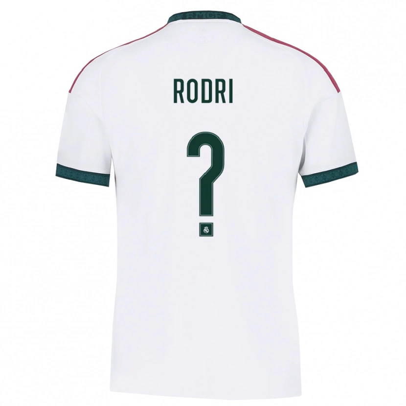 Danxen Barn Rodri #0 Mörkgrön Vit Röd Hemmatröja Matchtröjor 2026/27 Tröjor T-Tröja