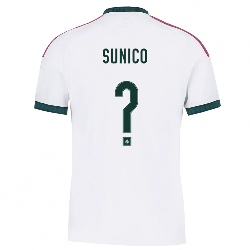 Danxen Barn Guillermo Sunico #0 Mörkgrön Vit Röd Hemmatröja Matchtröjor 2026/27 Tröjor T-Tröja