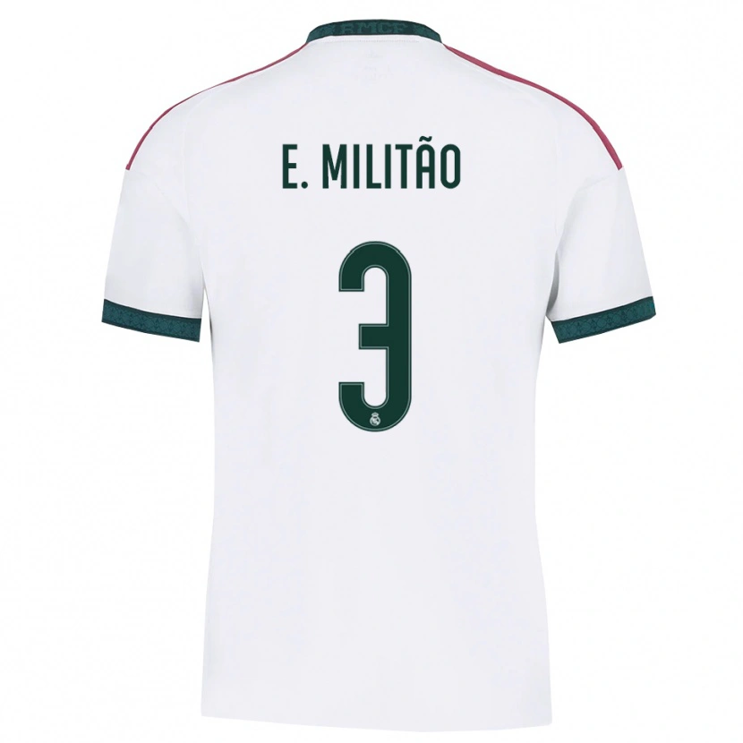Danxen Barn Éder Militão #3 Mörkgrön Vit Röd Hemmatröja Matchtröjor 2026/27 Tröjor T-Tröja