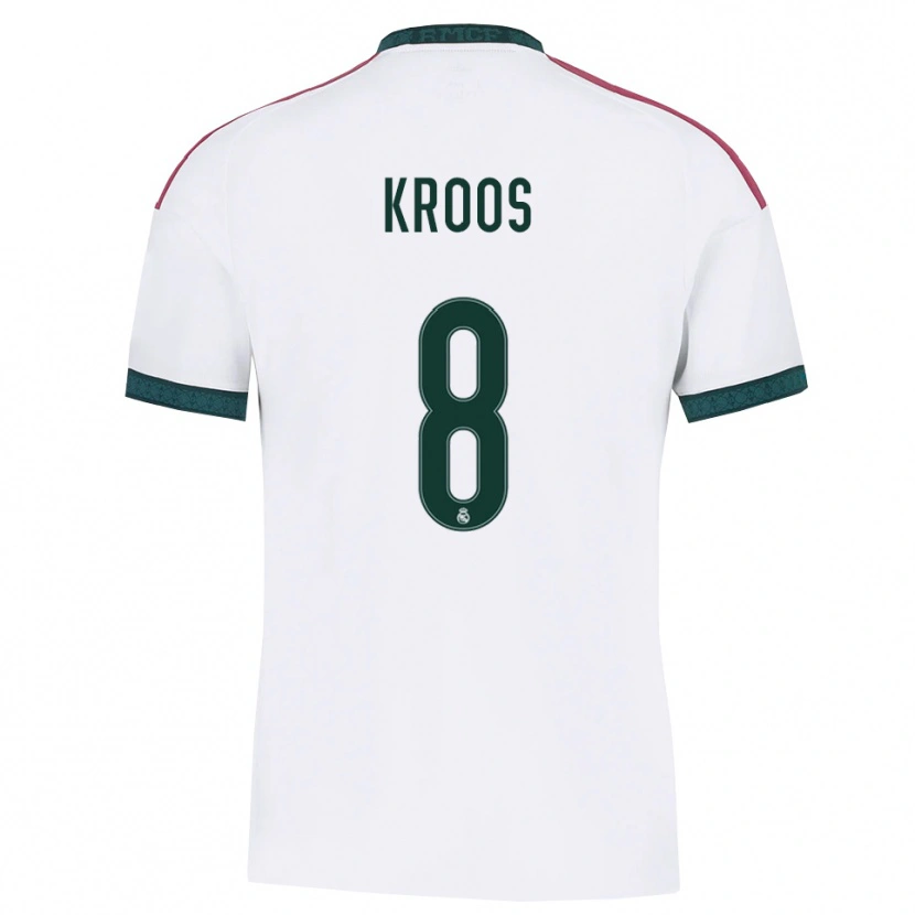 Danxen Barn Toni Kroos #8 Mörkgrön Vit Röd Hemmatröja Matchtröjor 2026/27 Tröjor T-Tröja