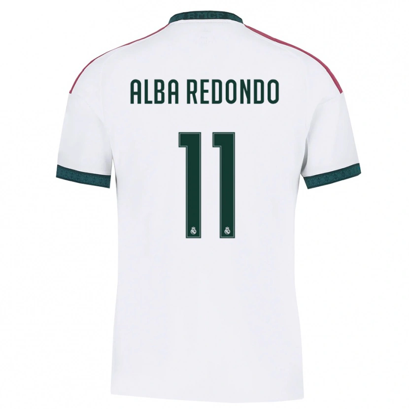 Danxen Barn Alba Redondo #11 Mörkgrön Vit Röd Hemmatröja Matchtröjor 2026/27 Tröjor T-Tröja