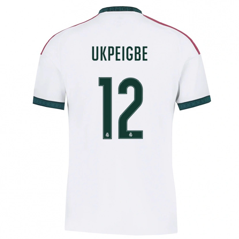 Danxen Barn Melvin Ukpeigbe #12 Mörkgrön Vit Röd Hemmatröja Matchtröjor 2026/27 Tröjor T-Tröja