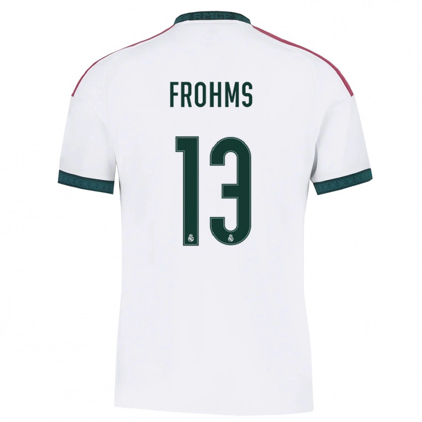 Danxen Barn Merle Frohms #13 Mörkgrön Vit Röd Hemmatröja Matchtröjor 2026/27 Tröjor T-Tröja