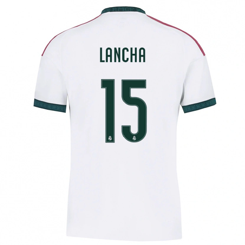 Danxen Barn Yeray Lancha #15 Mörkgrön Vit Röd Hemmatröja Matchtröjor 2026/27 Tröjor T-Tröja