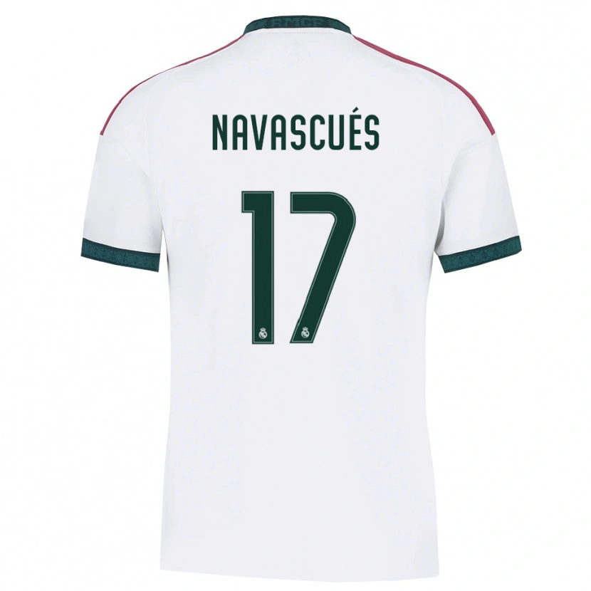 Danxen Barn Liberto Navascués #17 Mörkgrön Vit Röd Hemmatröja Matchtröjor 2026/27 Tröjor T-Tröja