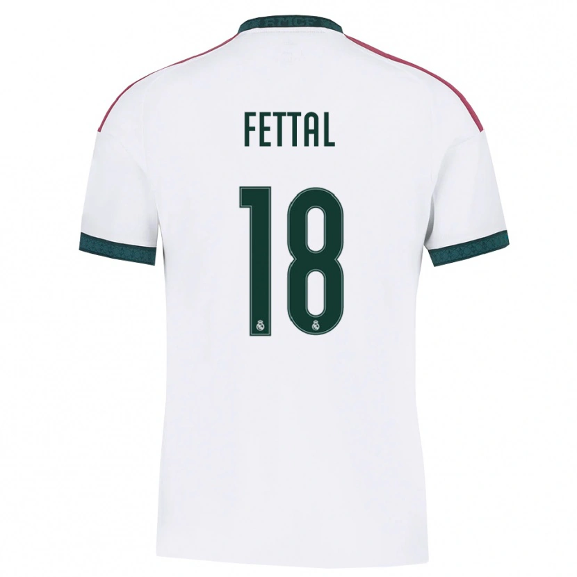 Danxen Barn Rachad Fettal #18 Mörkgrön Vit Röd Hemmatröja Matchtröjor 2026/27 Tröjor T-Tröja