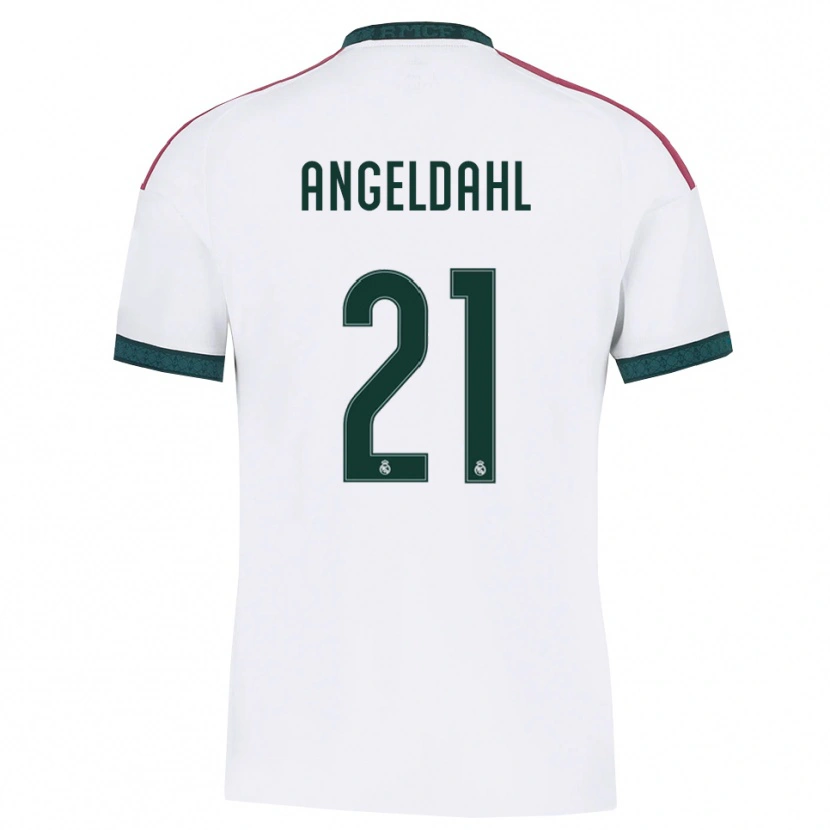 Danxen Barn Filippa Angeldahl #21 Mörkgrön Vit Röd Hemmatröja Matchtröjor 2026/27 Tröjor T-Tröja