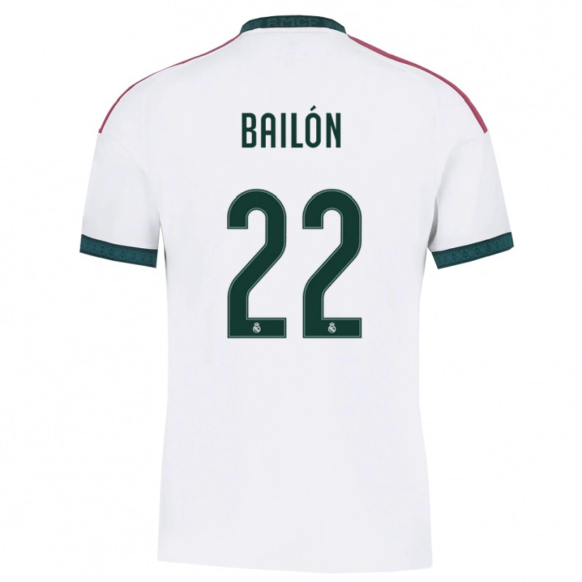 Danxen Barn Javi Bailón #22 Mörkgrön Vit Röd Hemmatröja Matchtröjor 2026/27 Tröjor T-Tröja