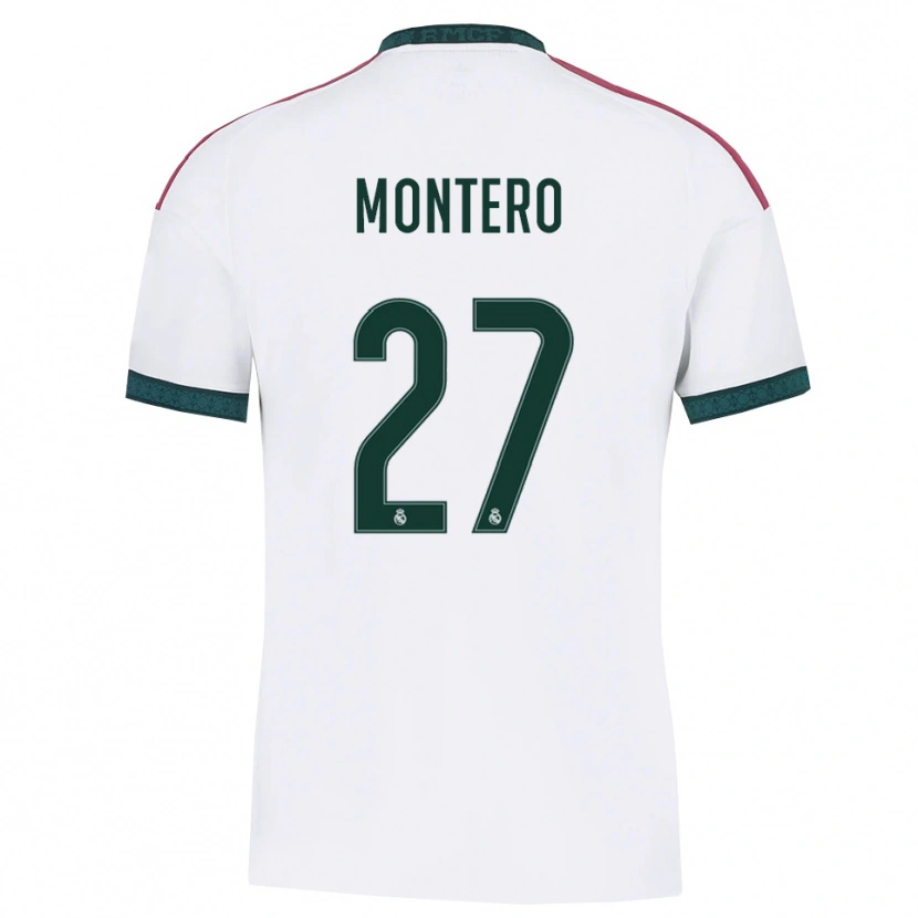 Danxen Barn Pablo Montero #27 Mörkgrön Vit Röd Hemmatröja Matchtröjor 2026/27 Tröjor T-Tröja