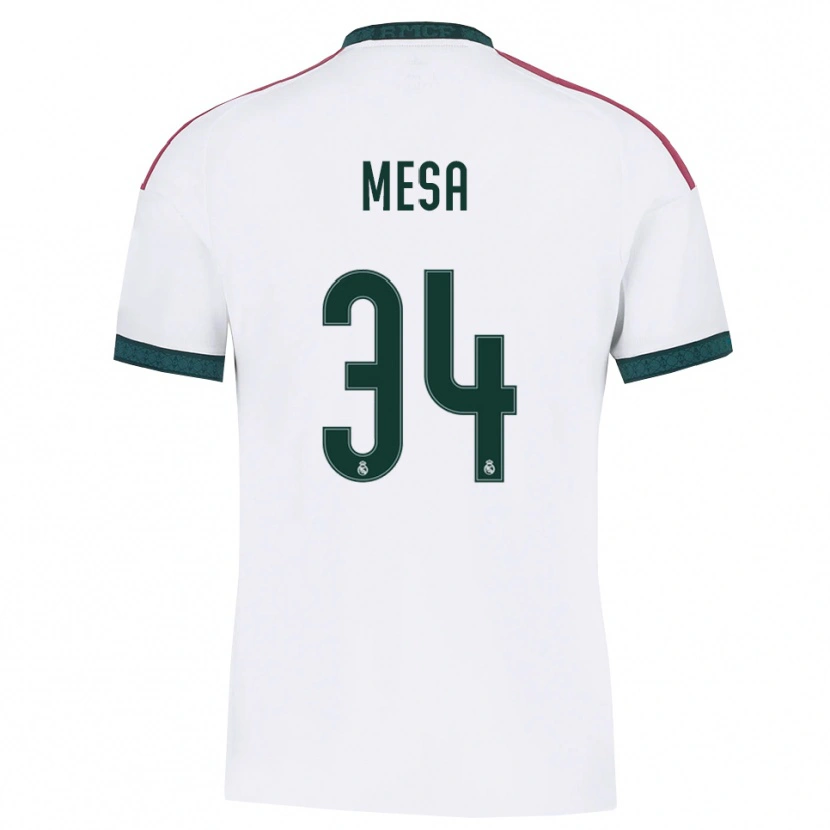Danxen Barn Óscar Mesa #34 Mörkgrön Vit Röd Hemmatröja Matchtröjor 2026/27 Tröjor T-Tröja