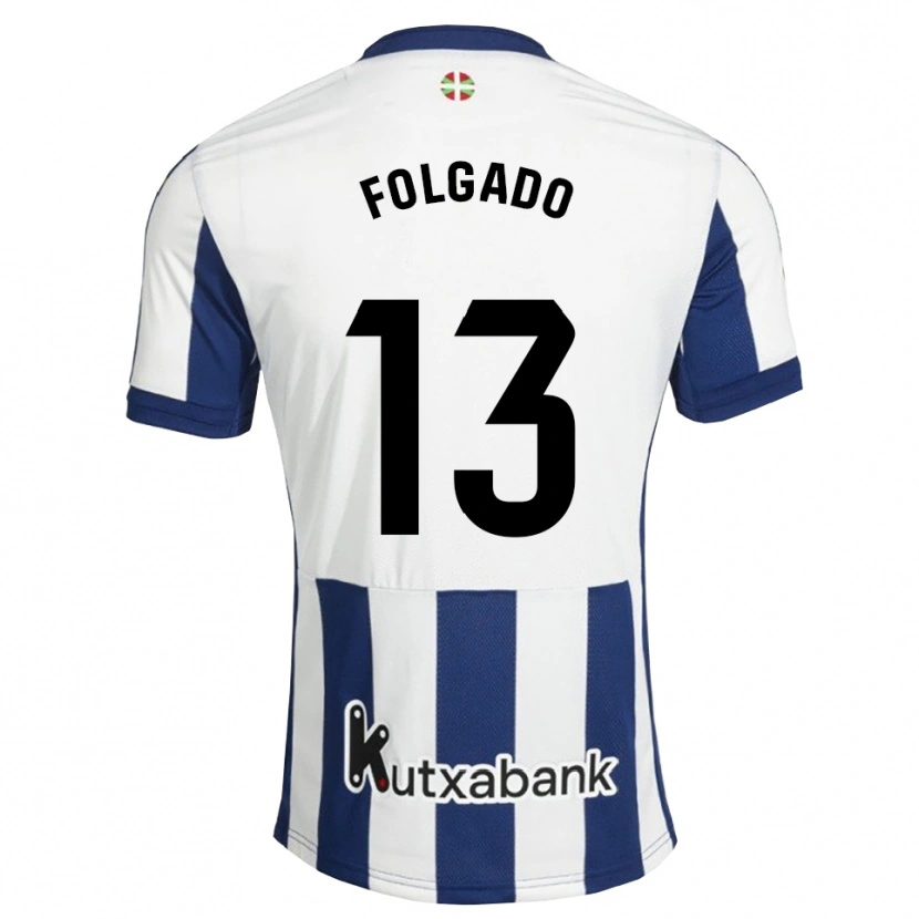 Danxen Barn Theo Folgado #13 Marinblå Vit Guldbrun Hemmatröja Matchtröjor 2026/27 Tröjor T-Tröja