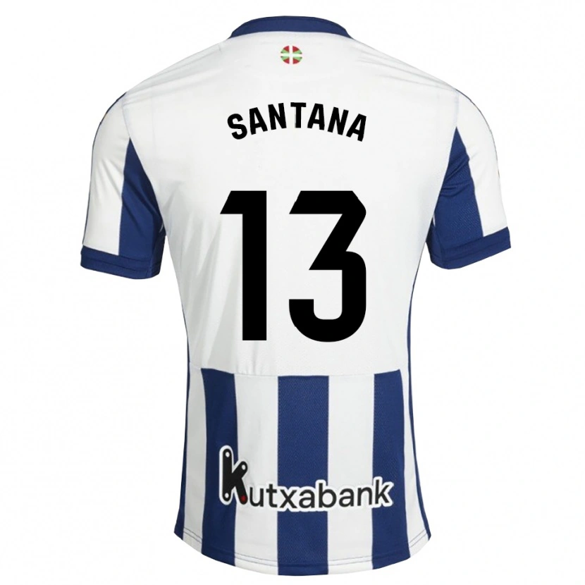 Danxen Barn Olatz Santana #13 Marinblå Vit Guldbrun Hemmatröja Matchtröjor 2026/27 Tröjor T-Tröja