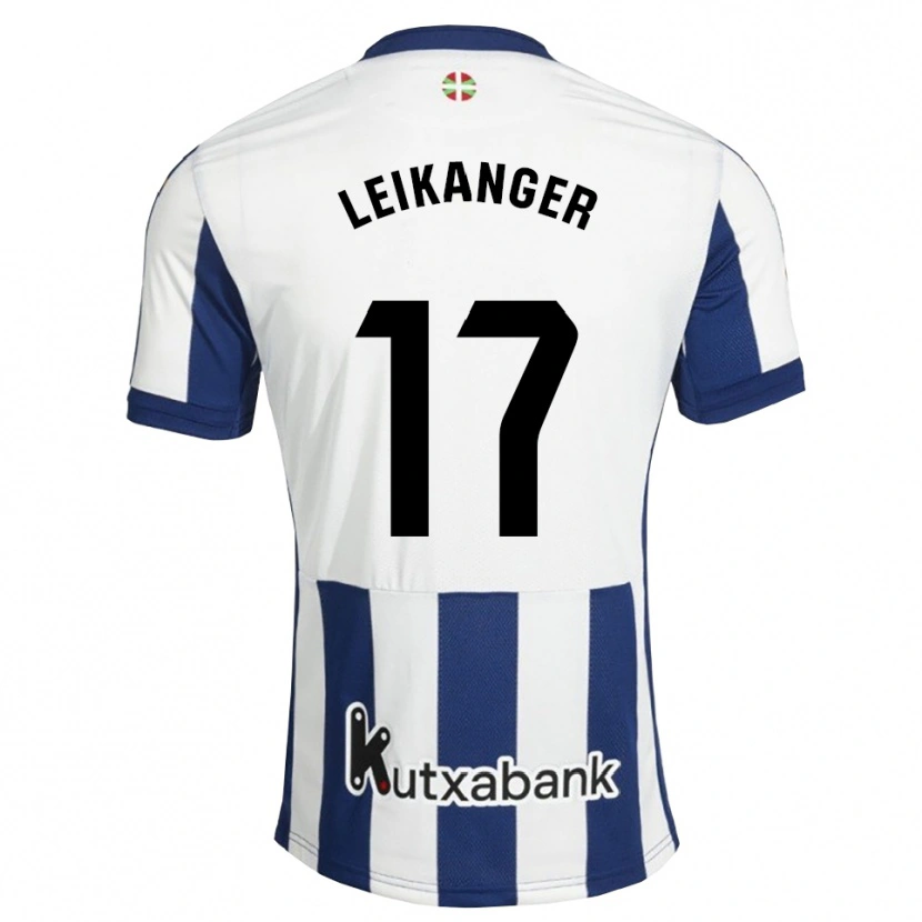 Danxen Barn Thomas Leikanger #17 Marinblå Vit Guldbrun Hemmatröja Matchtröjor 2026/27 Tröjor T-Tröja