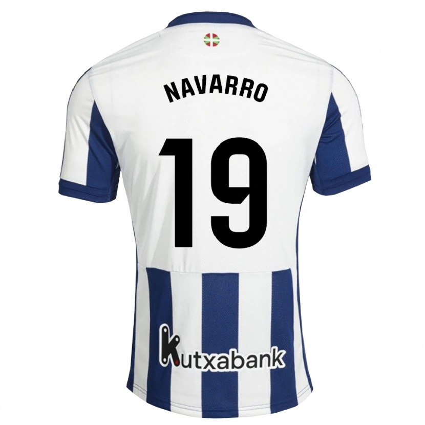 Danxen Barn Lorena Navarro #19 Marinblå Vit Guldbrun Hemmatröja Matchtröjor 2026/27 Tröjor T-Tröja
