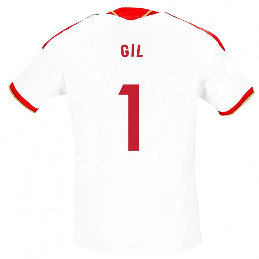 Danxen Barn David Gil #1 Vit Röd Hemmatröja Matchtröjor 2026/27 Tröjor T-Tröja