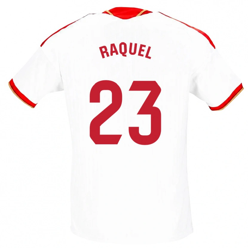 Danxen Barn Raquel Morcillo #23 Vit Röd Hemmatröja Matchtröjor 2026/27 Tröjor T-Tröja
