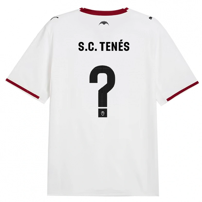 Danxen Barn Sergi Canós #0 Svart Vit Röd Gul Hemmatröja Matchtröjor 2026/27 Tröjor T-Tröja