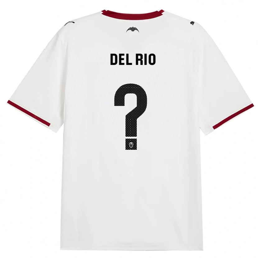 Danxen Barn Santiago Del Rio #0 Svart Vit Röd Gul Hemmatröja Matchtröjor 2026/27 Tröjor T-Tröja