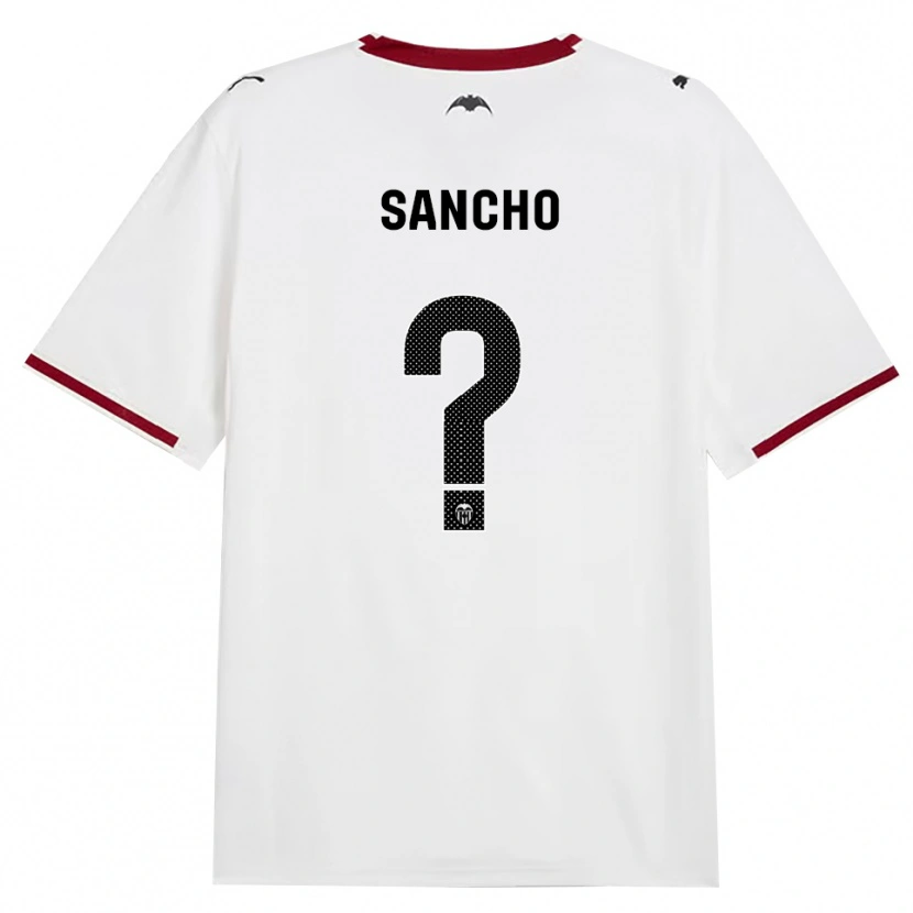 Danxen Barn Daniel Sancho #0 Svart Vit Röd Gul Hemmatröja Matchtröjor 2026/27 Tröjor T-Tröja