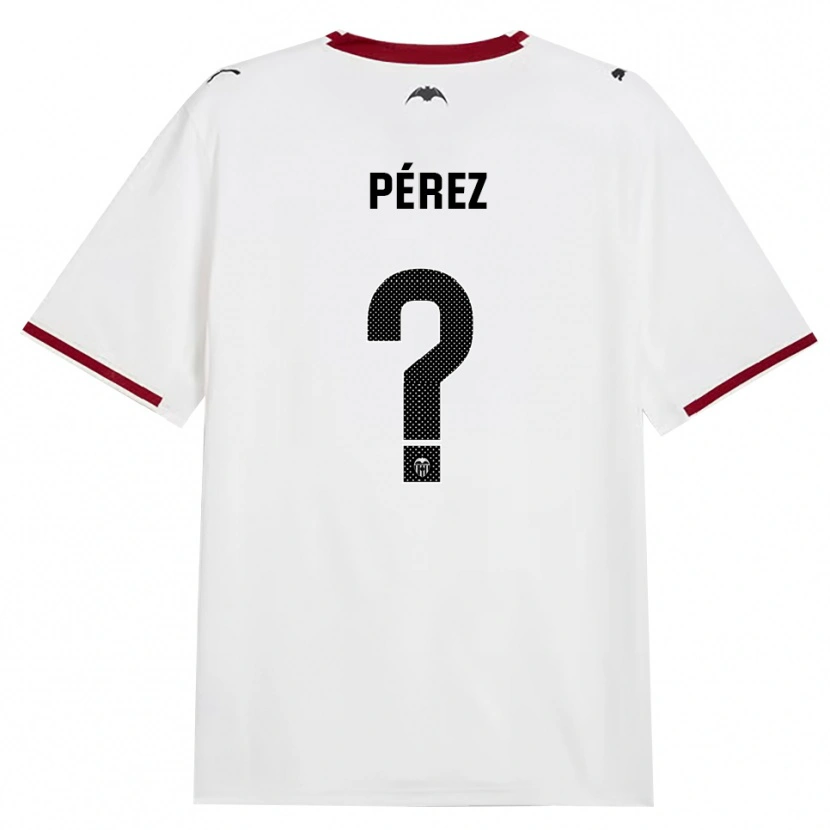 Danxen Barn Ricar Pérez #0 Svart Vit Röd Gul Hemmatröja Matchtröjor 2026/27 Tröjor T-Tröja