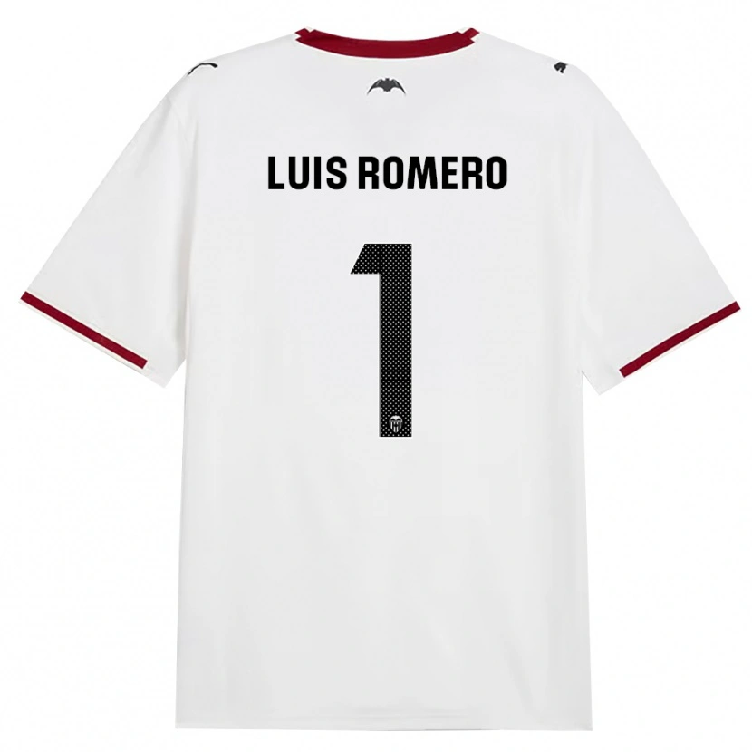 Danxen Barn Luis Romero #1 Svart Vit Röd Gul Hemmatröja Matchtröjor 2026/27 Tröjor T-Tröja