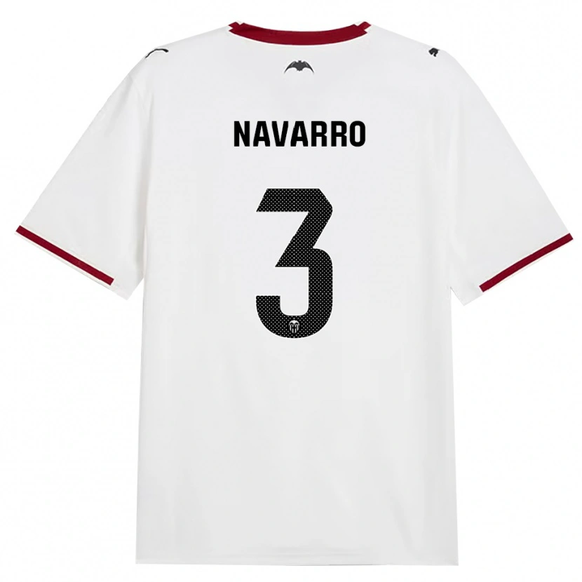 Danxen Barn Marcos Navarro #3 Svart Vit Röd Gul Hemmatröja Matchtröjor 2026/27 Tröjor T-Tröja