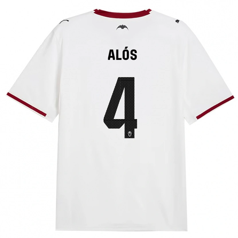 Danxen Barn Carlos Alós #4 Svart Vit Röd Gul Hemmatröja Matchtröjor 2026/27 Tröjor T-Tröja