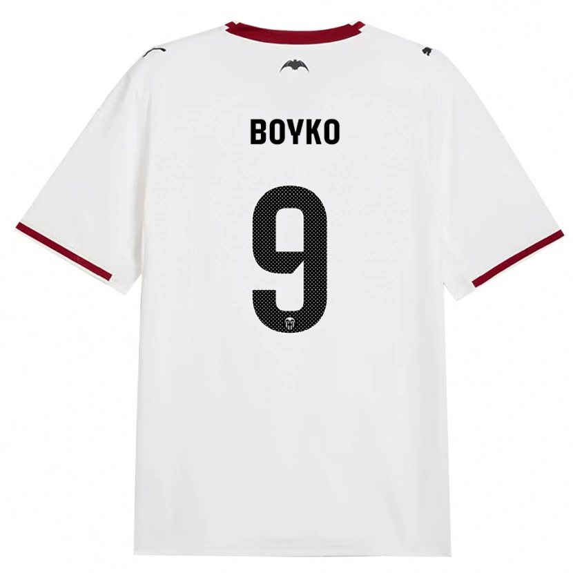 Danxen Barn Yaroslav Boyko #9 Svart Vit Röd Gul Hemmatröja Matchtröjor 2026/27 Tröjor T-Tröja