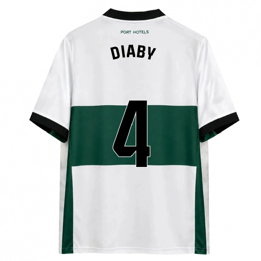 Danxen Barn Bambo Diaby #4 Grön Vit Röd Hemmatröja Matchtröjor 2026/27 Tröjor T-Tröja