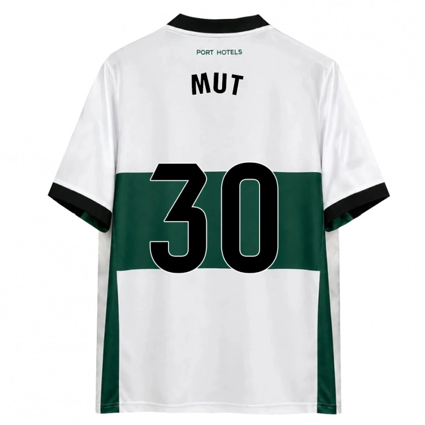 Danxen Barn Joan Mut #30 Grön Vit Röd Hemmatröja Matchtröjor 2026/27 Tröjor T-Tröja