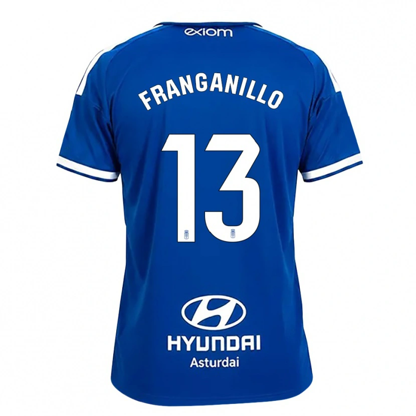 Danxen Barn Samu Franganillo #13 Mediumblå Vit Hemmatröja Matchtröjor 2026/27 Tröjor T-Tröja