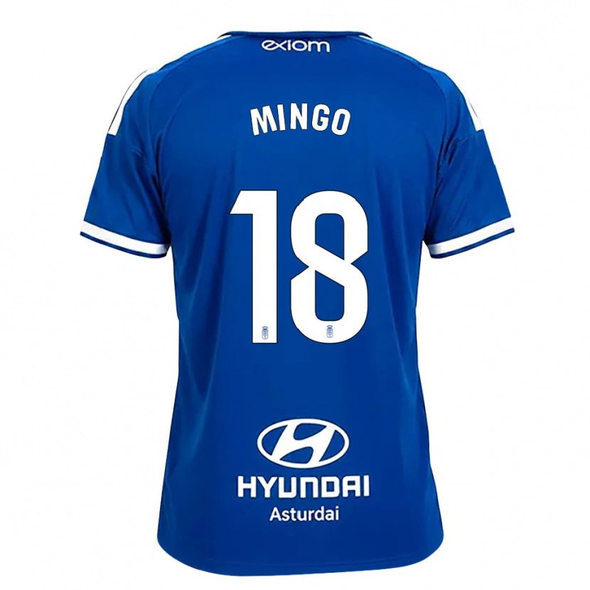 Danxen Barn Víctor Mingo #18 Mediumblå Vit Hemmatröja Matchtröjor 2026/27 Tröjor T-Tröja