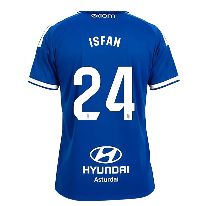 Danxen Barn Alexandru Ișfan #24 Mediumblå Vit Hemmatröja Matchtröjor 2026/27 Tröjor T-Tröja